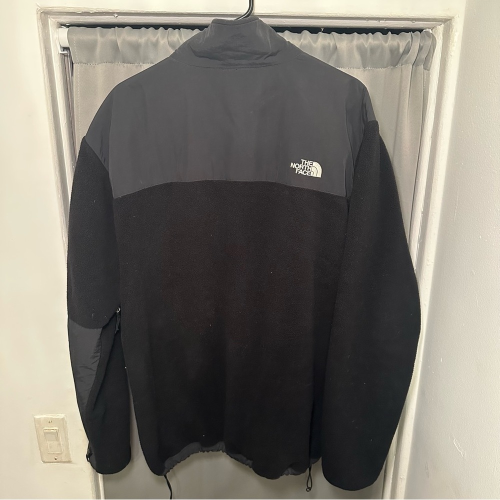 The North Face Black Gray Polartec Amyn Fleece Jacket Full-Length Zipper 2XL - Picture 6 of 12
